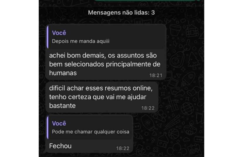 Depoimento em imagem de Beatriz L.